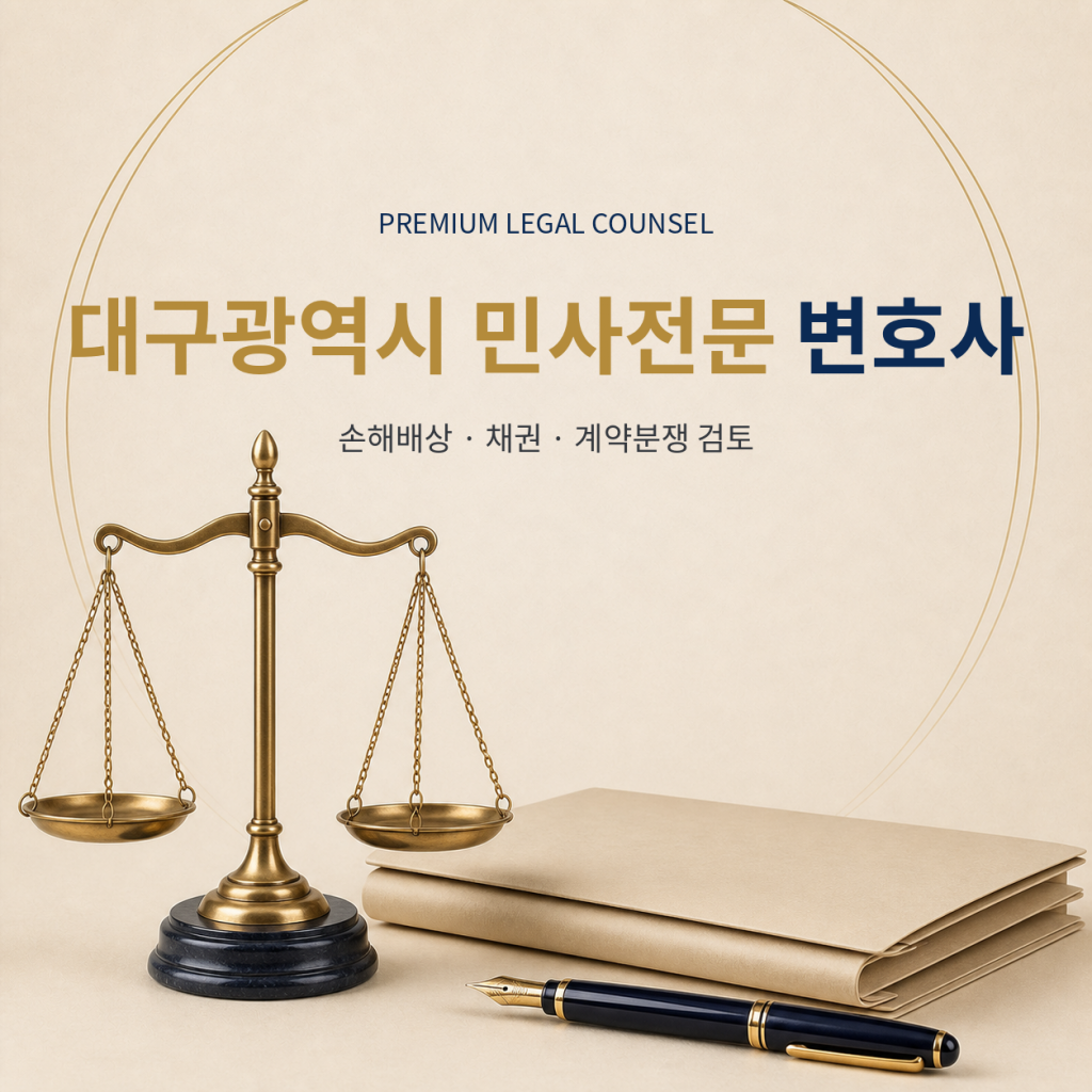 대구광역시 민사전문 변호사